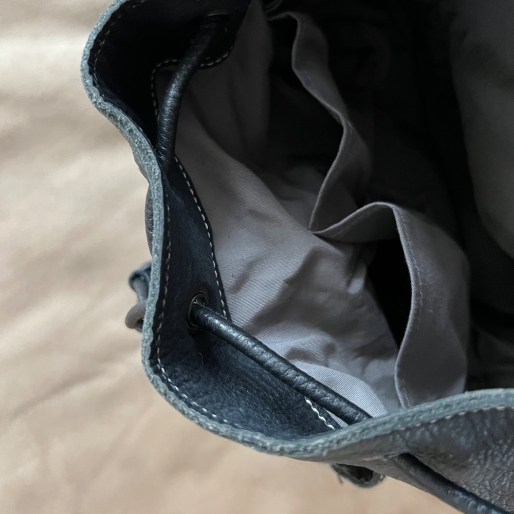 Roots Leather Drawstring Backpack - Picture 6 of 11